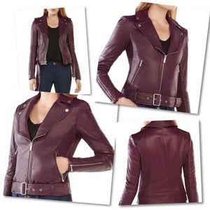 BCBG Maxazria Miley Genuine Leather Jacket